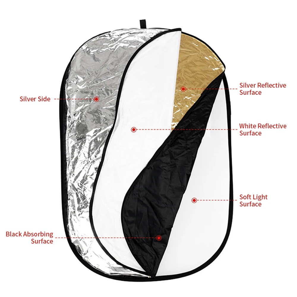60/80/110CM 5-in-1 Collapsible - Photography Lighting Meter 评论和价格