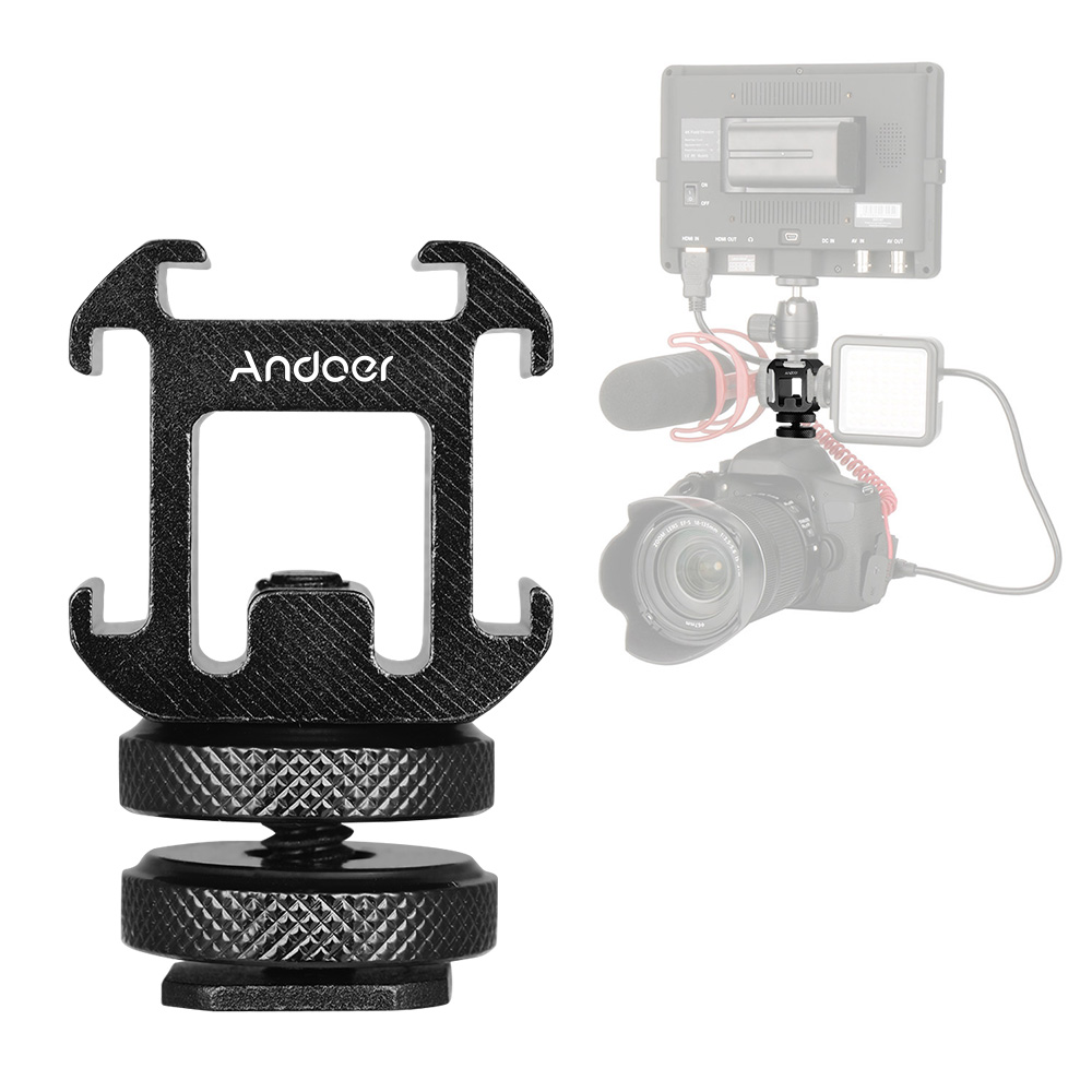 Andoer 3 Cold Shoe Mount Adapt - Photography Lighting Description 评论和价格