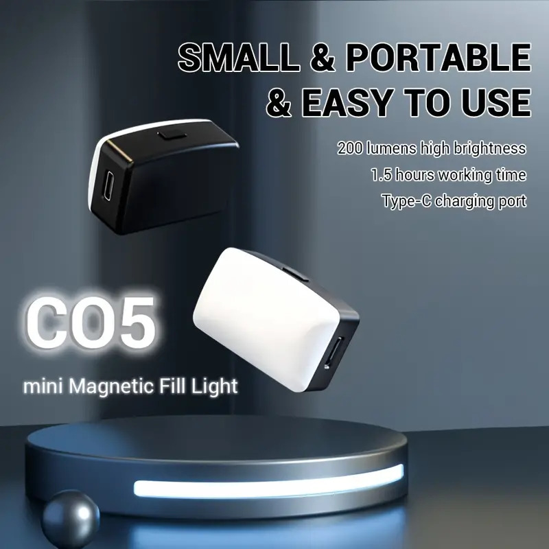 Mini Magnetic LED Selfie Light - Photography Mobile Lighting 评论和价格