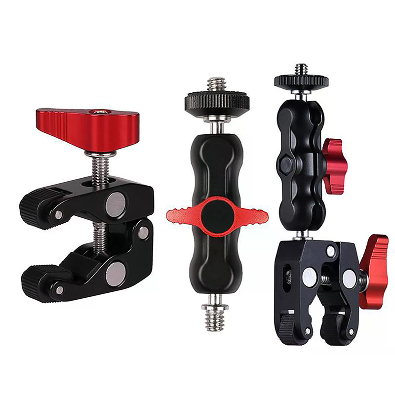 Double Ball Head Magic Arm Cla - Photography Lighting Description 评论和价格